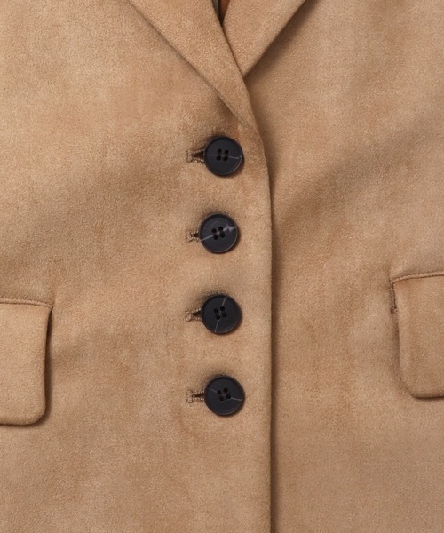 hunch(ハンチ)の「フェイクスウェード テーラードジャケット(テーラードジャケット・レディース・ブラウン/チャコールグレー/ベージュ・FREE)」の17枚目の写真