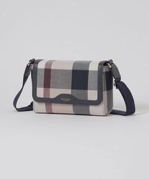 お*i様 ブルーレーベルクレストブリッジ　ショルダーバッグ　ウォレットバッグ　携 クレストブリッジチェックPVCウォレットバッグ