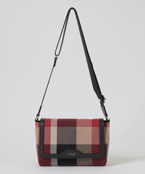 BLUE LABEL CRESTBRIDGE(ブルーレーベルクレストブリッジ)の「クレストブリッジチェックキャンバスかぶせショルダー(ショルダーバッグ・レディース・ベージュ系その他/レッド/ダークネイビー・FREE)」の6枚目の写真