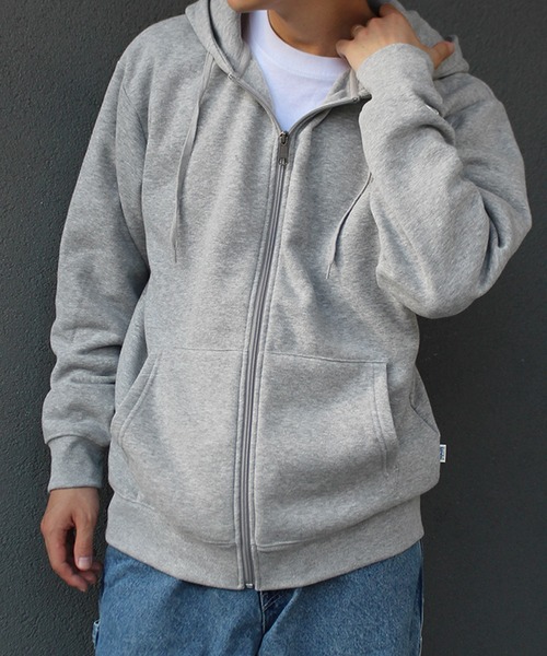 DISCUS ATHLETIC(ディスカス アスレチック)の「【DISCUS ATHLETIC/ディスカス アスレチック】裏毛フルZIPパーカー(パーカー・メンズ・杢グレー/ブラック/オートミール/ネイビー・X-LARGE/MEDIUM/LARGE)」の2枚目の写真