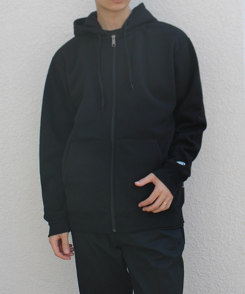 DISCUS ATHLETIC(ディスカス アスレチック)の「【DISCUS ATHLETIC/ディスカス アスレチック】裏毛フルZIPパーカー(パーカー・メンズ・杢グレー/ブラック/オートミール/ネイビー・X-LARGE/MEDIUM/LARGE)」の1枚目の写真