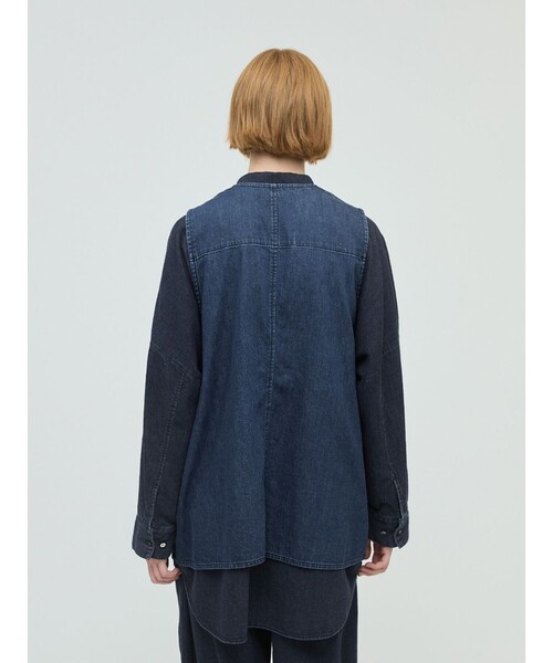 mizuiro ind デニムベスト（ベスト）｜mizuiroind（ミズイロインド）の