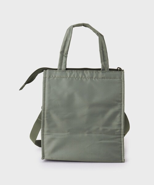 INDIVI（インディヴィ）の「ショルダー付き保冷ランチバッグ（ショルダーバッグ・レディース・グレー/ブラック・00）」の6枚目の写真