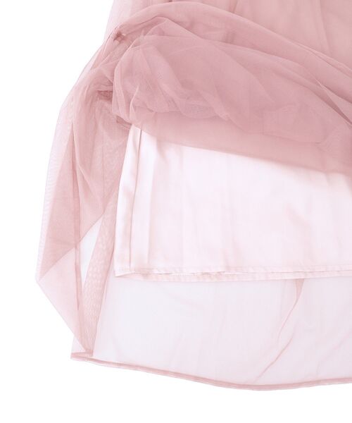 earth music&ecology（アースミュージックアンドエコロジー）の「リボンチュールティアードスカート（スカート・レディース・アイボリー/ブラック/ピンク・FREE）」の16枚目の写真