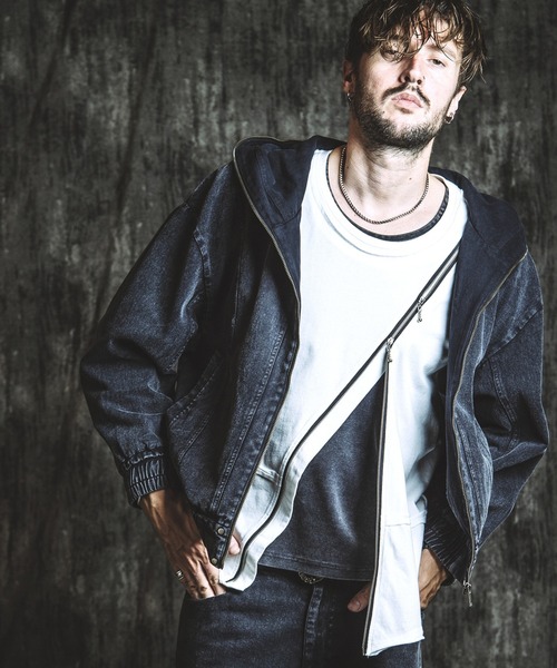 NO ID.（ノーアイディ）の「【NO ID.】Fraise U-Neck T-Shirt / フライス Uネック Tシャツ（Tシャツ/カットソー・メンズ・ホワイト/グレー/ブラック・2/1）」の15枚目の写真