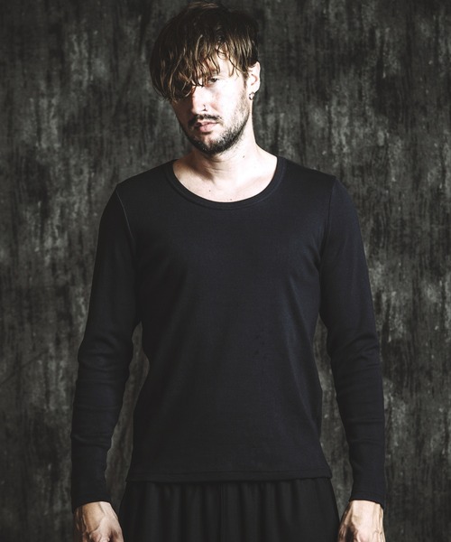 NO ID.（ノーアイディ）の「【NO ID.】Fraise U-Neck T-Shirt / フライス Uネック Tシャツ（Tシャツ/カットソー・メンズ・ホワイト/グレー/ブラック・2/1）」の17枚目の写真