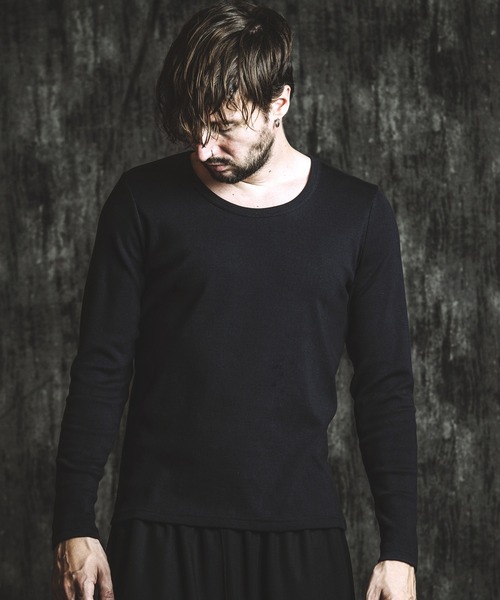 NO ID.（ノーアイディ）の「【NO ID.】Fraise U-Neck T-Shirt / フライス Uネック Tシャツ（Tシャツ/カットソー・メンズ・ホワイト/グレー/ブラック・2/1）」の18枚目の写真