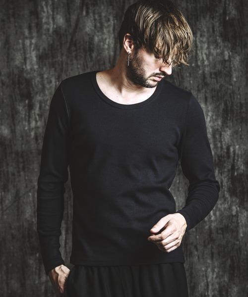 NO ID.（ノーアイディ）の「【NO ID.】Fraise U-Neck T-Shirt / フライス Uネック Tシャツ（Tシャツ/カットソー・メンズ・ホワイト/グレー/ブラック・2/1）」の20枚目の写真