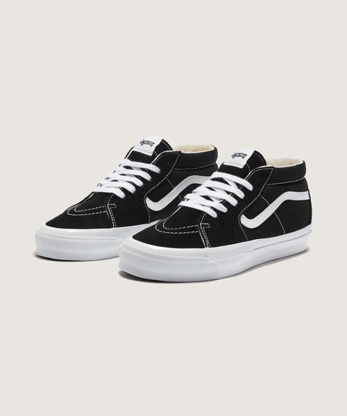 VANS（バンズ）の「VANS PREMIUM スケートミッド / Sk8-Mid Reissue 83 LX BLACK/WH VN000CQQBA21（スニーカー・メンズ・ブラック・4.5/5/5.5/6/6.5/7/7.5/8/8.5/9.5/10/10.5/11/12/9/11.5/4）」の2枚目の写真
