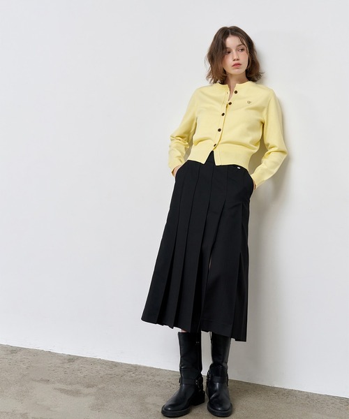 GENERAL IDEA/ジェネラルアイディア bold pleats long skirt ロング