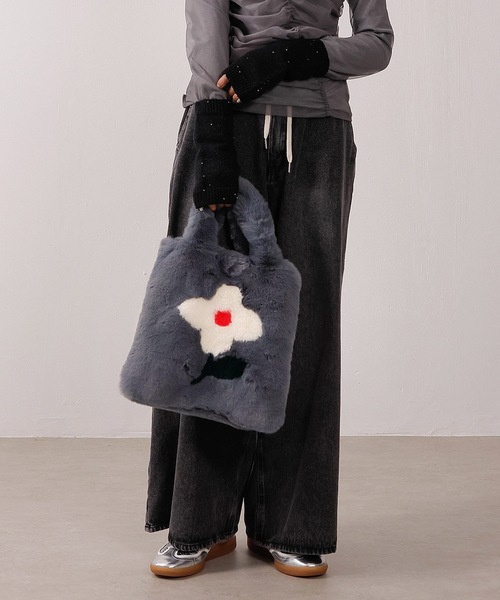 新品未使用　FETICO ハンドバッグ　ブラック　黒　花柄 000000027390-01-m.jpg?t=