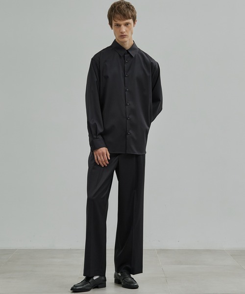 UNITED TOKYO（ユナイテッドトウキョウ）の「LORO PIANA FABRIC ストレートパンツ（その他パンツ・メンズ・グレイッシュベージュ/ダークネイビー・1/2）」の3枚目の写真