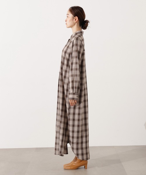 N.（N. Natural Beauty Basic）（エヌエヌナチュラルビューティーベーシック）の「【PS/低身長サイズ】ニットベストセットチェックワンピース（ワンピース・レディース・ベージュ系その他/ネイビー系・MEDIUM/PS）」の20枚目の写真