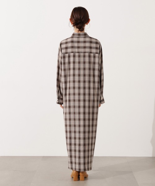 N.（N. Natural Beauty Basic）（エヌエヌナチュラルビューティーベーシック）の「【PS/低身長サイズ】ニットベストセットチェックワンピース（ワンピース・レディース・ベージュ系その他/ネイビー系・MEDIUM/PS）」の21枚目の写真