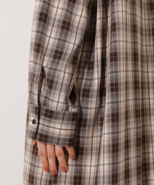 N.（N. Natural Beauty Basic）（エヌエヌナチュラルビューティーベーシック）の「【PS/低身長サイズ】ニットベストセットチェックワンピース（ワンピース・レディース・ベージュ系その他/ネイビー系・MEDIUM/PS）」の13枚目の写真