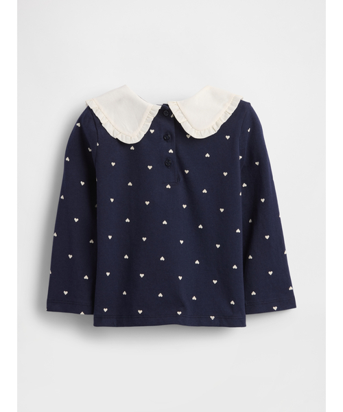 GAP（ギャップ）の「ラッフルフリルカラートップス (幼児・ベビー)（Tシャツ/カットソー・キッズ・ホワイト系その他/ネイビー/アイボリー/ブルー・80ｃｍ/90cm/95cm/100cm/105cm/110cm）」の11枚目の写真