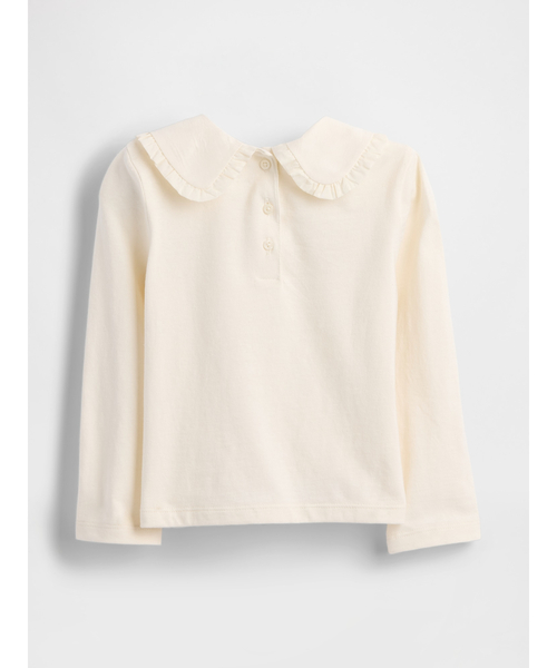 GAP（ギャップ）の「ラッフルフリルカラートップス (幼児・ベビー)（Tシャツ/カットソー・キッズ・ホワイト系その他/ネイビー/アイボリー/ブルー・80ｃｍ/90cm/95cm/100cm/105cm/110cm）」の10枚目の写真
