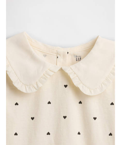 GAP（ギャップ）の「ラッフルフリルカラートップス (幼児・ベビー)（Tシャツ/カットソー・キッズ・ホワイト系その他/ネイビー/アイボリー/ブルー・80ｃｍ/90cm/95cm/100cm/105cm/110cm）」の12枚目の写真