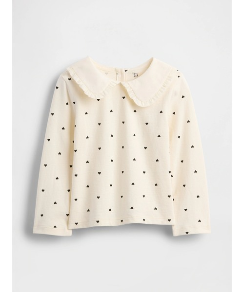 GAP（ギャップ）の「ラッフルフリルカラートップス (幼児・ベビー)（Tシャツ/カットソー・キッズ・ホワイト系その他/ネイビー/アイボリー/ブルー・80ｃｍ/90cm/95cm/100cm/105cm/110cm）」の3枚目の写真