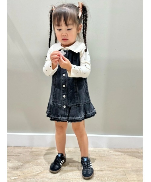 GAP（ギャップ）の「ラッフルフリルカラートップス (幼児・ベビー)（Tシャツ/カットソー・キッズ・ホワイト系その他/ネイビー/アイボリー/ブルー・80ｃｍ/90cm/95cm/100cm/105cm/110cm）」の5枚目の写真