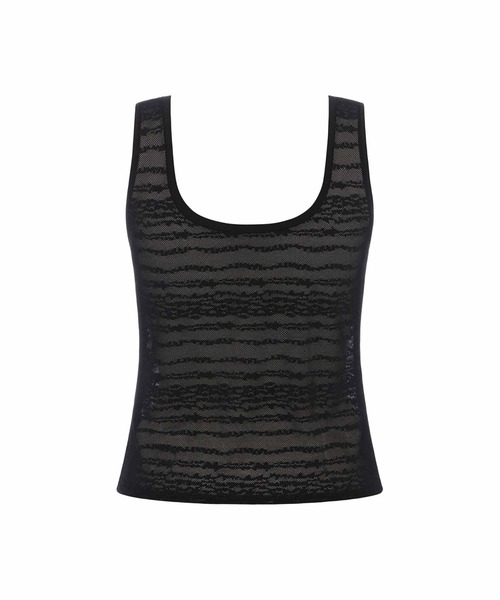 Sloggi（スロギー）の「スロギー フリー オールラウンド レース タンクトップ sloggi FREE AR Lace Tank Top JX（その他アンダーウェア/インナー・レディース・ホワイト/ブラック・FREE）」の6枚目の写真