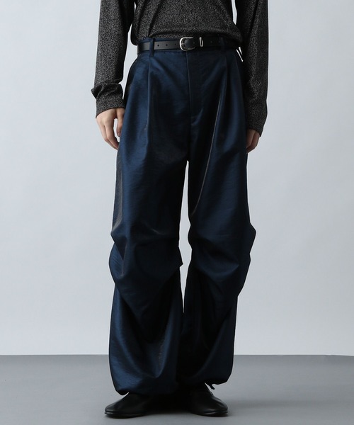 HARE（ハレ）の「【SET UP対応】シャイニーワイドレッグパンツ(HARE)（その他パンツ・メンズ・ブラック/ブルー・FREE）」の2枚目の写真