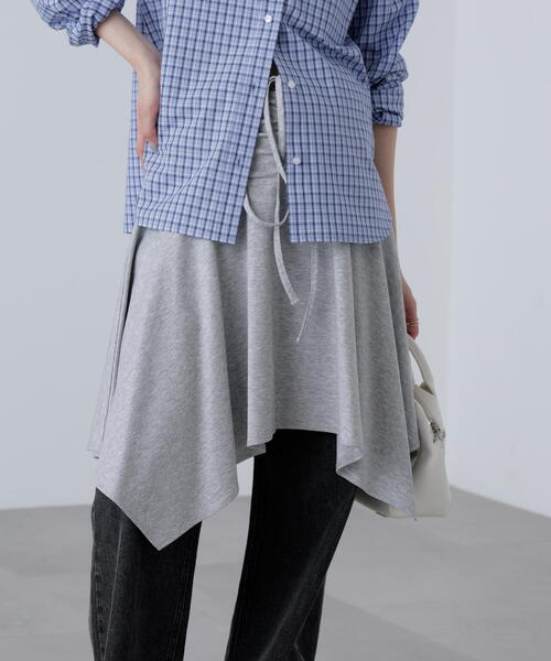 FREE'S MART（フリーズマート）の「◆２ＷＡＹイレヘムミディスカート（スカート・レディース・グレー/ホワイト系その他/ブラック・FREE）」の17枚目の写真