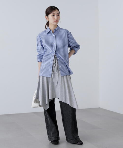 FREE'S MART（フリーズマート）の「◆２ＷＡＹイレヘムミディスカート（スカート・レディース・グレー/ホワイト系その他/ブラック・FREE）」の19枚目の写真