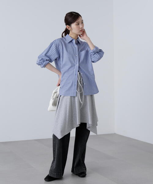 FREE'S MART（フリーズマート）の「◆２ＷＡＹイレヘムミディスカート（スカート・レディース・グレー/ホワイト系その他/ブラック・FREE）」の21枚目の写真