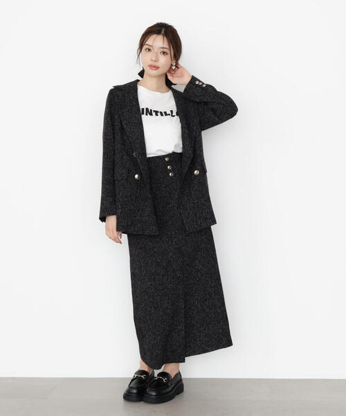 PROPORTION BODY DRESSING（プロポーションボディドレッシング）の「アシメ釦ナロースカート / 1215220806（スカート・レディース・ブラック系その他/ベージュ/ブラウン・P/S/SMALL/MEDIUM）」の13枚目の写真