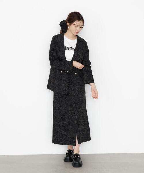 PROPORTION BODY DRESSING（プロポーションボディドレッシング）の「アシメ釦ナロースカート / 1215220806（スカート・レディース・ブラック系その他/ベージュ/ブラウン・P/S/SMALL/MEDIUM）」の14枚目の写真