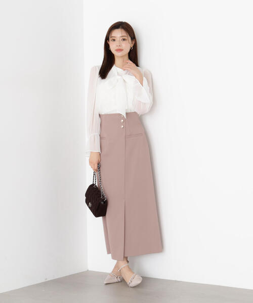 PROPORTION BODY DRESSING（プロポーションボディドレッシング）の「アシメ釦ナロースカート / 1215220806（スカート・レディース・ブラック系その他/ベージュ/ブラウン・P/S/SMALL/MEDIUM）」の18枚目の写真