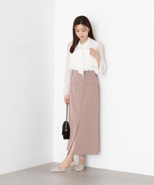 PROPORTION BODY DRESSING（プロポーションボディドレッシング）の「アシメ釦ナロースカート / 1215220806（スカート・レディース・ブラック系その他/ベージュ/ブラウン・P/S/SMALL/MEDIUM）」の19枚目の写真