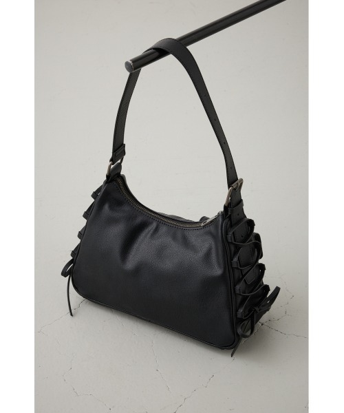 AZUL by moussy（アズールバイマウジー）の「サイドレースアップボックスポケットミニバッグ（ハンドバッグ・レディース・ブラウン/ブラック・FREE）」の7枚目の写真