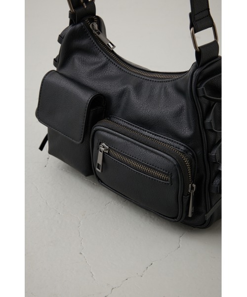 AZUL by moussy（アズールバイマウジー）の「サイドレースアップボックスポケットミニバッグ（ハンドバッグ・レディース・ブラウン/ブラック・FREE）」の8枚目の写真