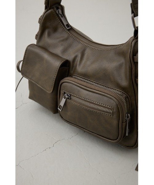 AZUL by moussy（アズールバイマウジー）の「サイドレースアップボックスポケットミニバッグ（ハンドバッグ・レディース・ブラウン/ブラック・FREE）」の18枚目の写真