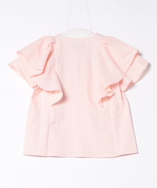 SWINGLE（スウィングル）の「フリルスリーブパールキーネックカットソー（Tシャツ/カットソー・レディース・オフホワイト/ピンク/ブラック・FREE）」の13枚目の写真