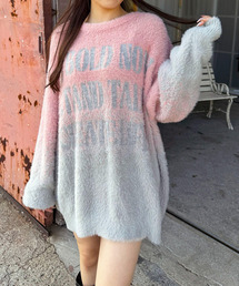 SPIRALGIRL | フロントロゴオーバーニット(ニット/セーター)