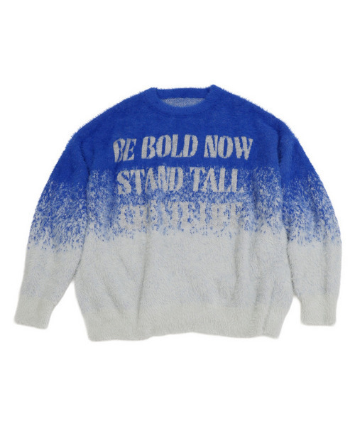 SPIRALGIRL(スパイラルガール)の「フロントロゴオーバーニット(ニット/セーター・レディース・ピンク/ブルー/ブラック・FREE)」の22枚目の写真