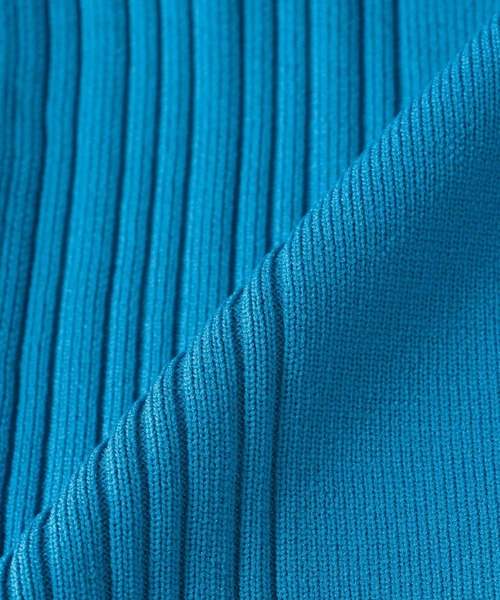 Three Four Time（ｽﾘｰﾌｫｰﾀｲﾑ）の「超軽量編柄ロゴZIPブルゾン（カーディガン/ボレロ・レディース・アイボリー/ブルー/レッド/イエロー・FREE）」の12枚目の写真