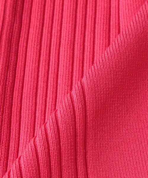 Three Four Time（ｽﾘｰﾌｫｰﾀｲﾑ）の「超軽量編柄ロゴZIPブルゾン（カーディガン/ボレロ・レディース・アイボリー/ブルー/レッド/イエロー・FREE）」の18枚目の写真