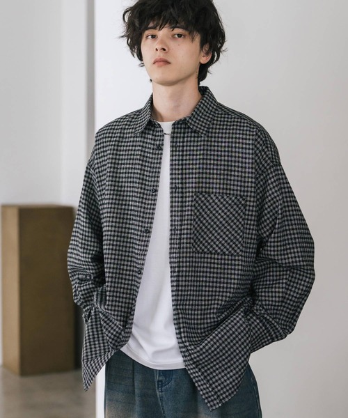 MOND/nui mondモント⭐️Check over blouse MOND/nui mondモント⭐️Check over blouse MOND/nui mondモント