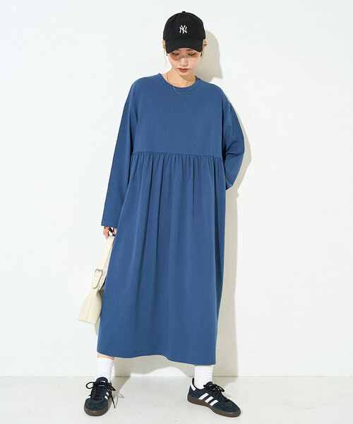 セール】限定展開 ウエスト ギャザー 切り替え ワンピース（ワンピース