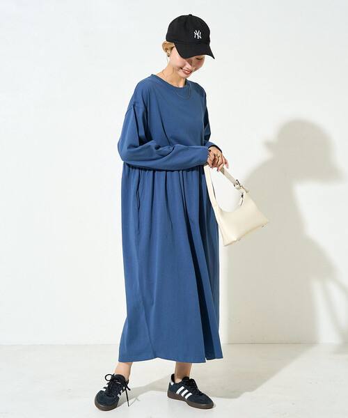 セール】限定展開 ウエスト ギャザー 切り替え ワンピース（ワンピース