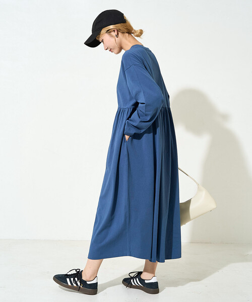 セール】限定展開 ウエスト ギャザー 切り替え ワンピース（ワンピース