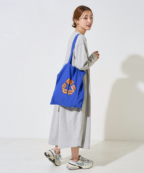 FREAK'S STORE(フリークスストア)の「限定展開 ウエスト ギャザー 切り替え ワンピース(ワンピース・レディース・ブラウン/ピンク/ブルー/杢グレー/ブラック・MEDIUM/SMALL)」の13枚目の写真