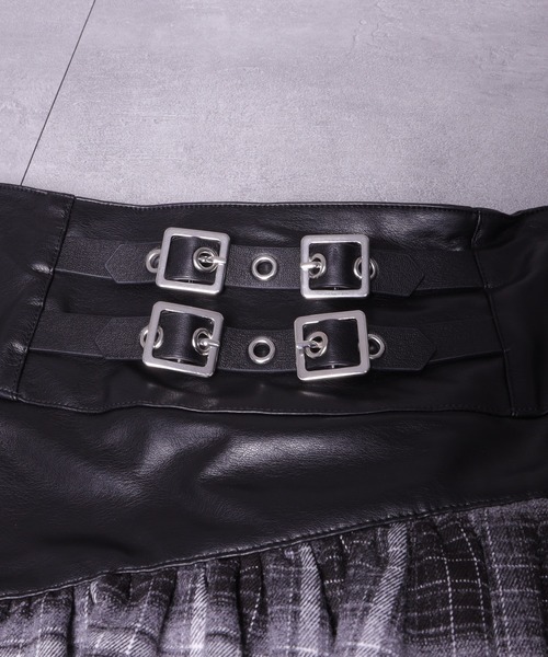 ky35 Y's 【美品】フレアスカート イレギュラーヘム ブラック イレギュラーヘムレーススカート