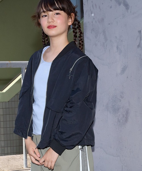 セール】肩ファスナーナイロンブルゾン（ブルゾン）｜BISKEE（ビスキー