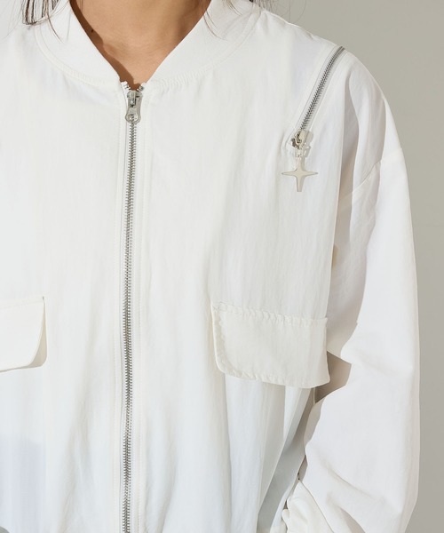 セール】肩ファスナーナイロンブルゾン（ブルゾン）｜BISKEE（ビスキー