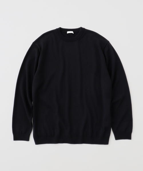 ATON (エイトン) WOOSTED WOOL CREWNECK SWEATER（ニット/セーター